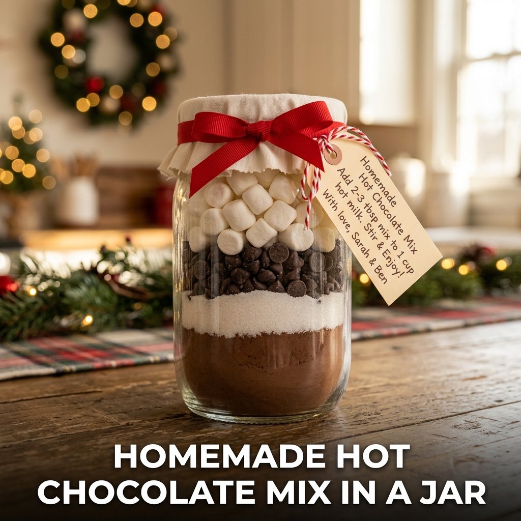 A festive metal tin filled with star-shaped homemade shortbread cookies dusted with light icing sugar