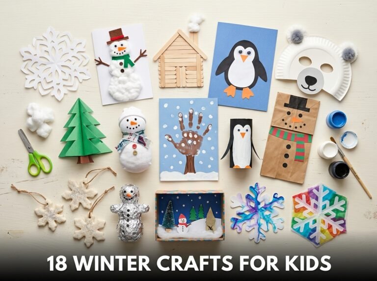 18 Winter Crafts for Kids to Make this Season