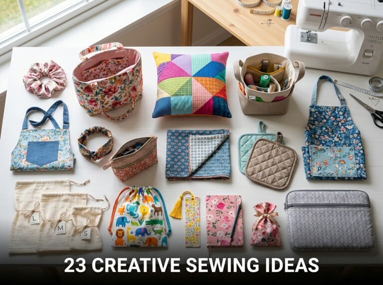 23 creative sewing ideas with stylish handmade projects and beginner-friendly DIY craft inspiration